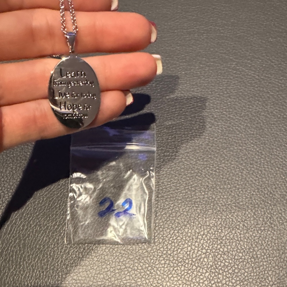 Stainless steel Inspirational Pendant Necklace